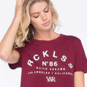 Young & Reckless Maroon T-Shirt
